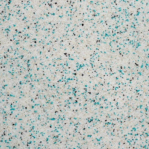 Muestra física de cristales de cuarzo natural tono Marlyn Blue (Azul Índigo Profundo) Súper Brite® para piscinas
