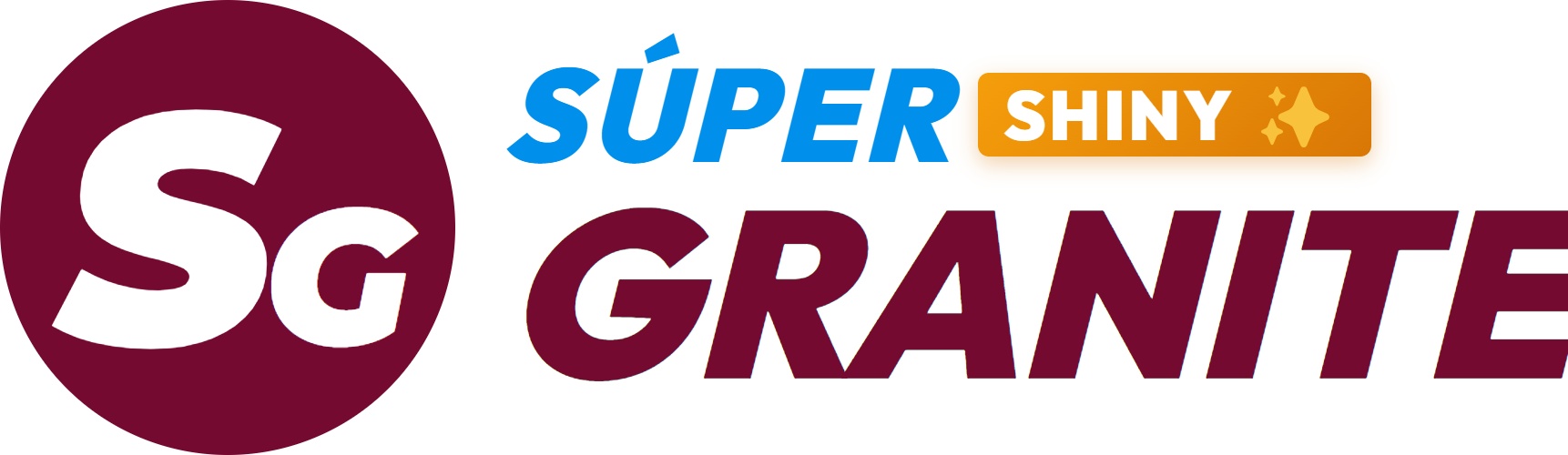 Logotipo oficial Súper Granite® Shiny - Acabados arquitectónicos y muros interiores Ingeprex