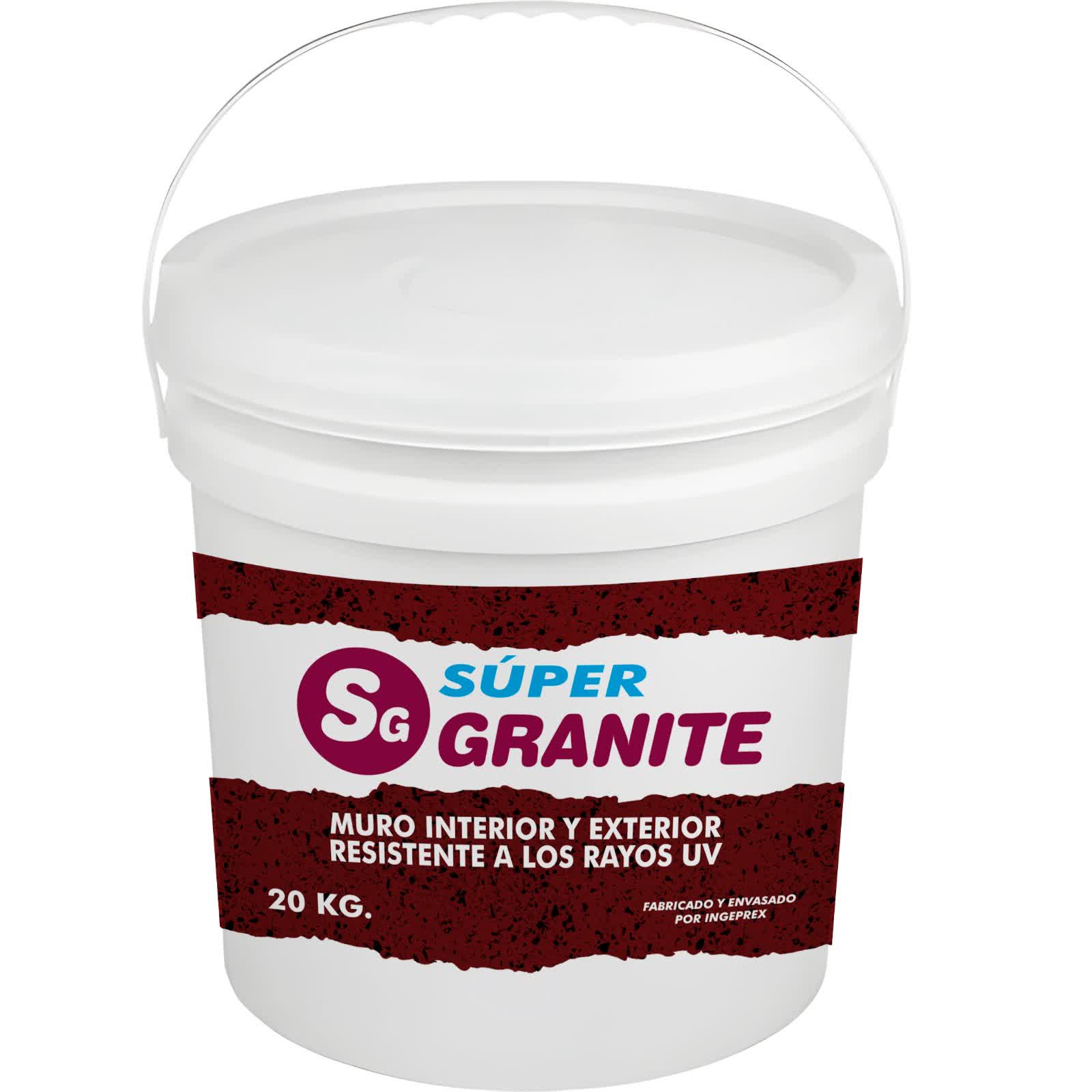Envase de revestimiento pétreo continuo para exteriores Súper Granite® Ingeprex